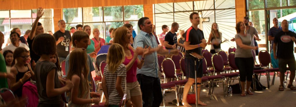 People of Trinity Central Church Vancouver worshiping God.