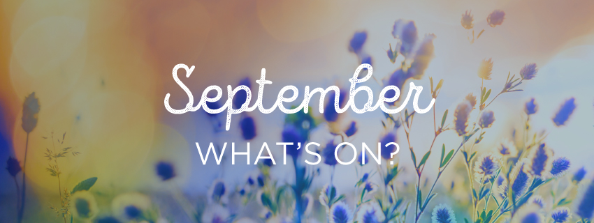 Web banner saying "September: what's on?"